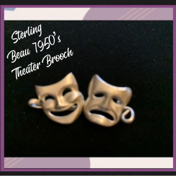 Sterling Beau Theater Brooch 38$